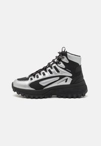 APAZE HIGHTOP UNISEX - Höga sneakers - black/silver