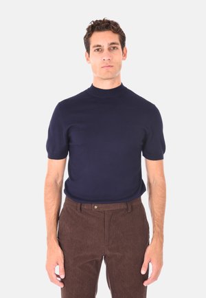 MEZZO COLLO - T-shirt basic - blu