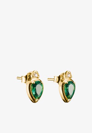 THOMAS SABO, OHRSTECKER GRÜNE STEINE ELYNDRA - Boucles d'oreilles - gold-coloured
