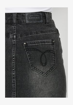 Koroshi Jeansrock - black denim