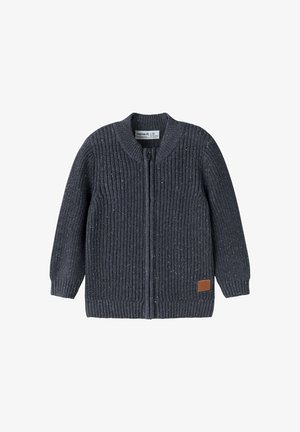 Name it, NMMNORMAN LS KNIT CARD - Vest - ombre blue