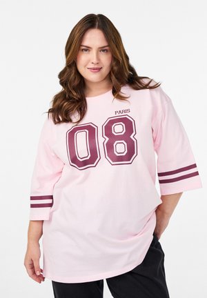 Top s dlhým rukávom - p pink w t port