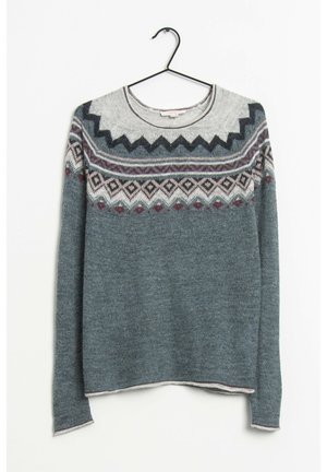 Pullover - mottled blue