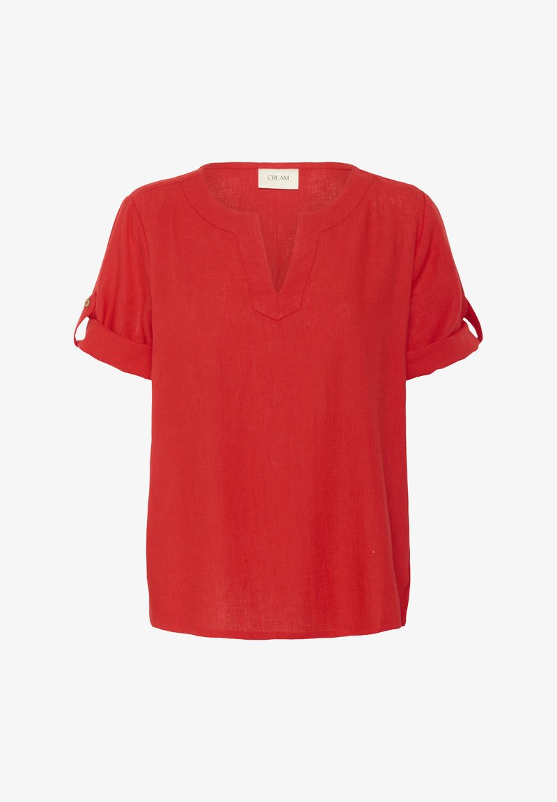 High Risk Cream Cream CRVENTA FOLD-UP - Blouse - high risk red/rood - Zalando.nl