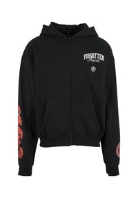 FACES OVERGROWN SKULL HOODY - Bluză de molton cu fermoar - black