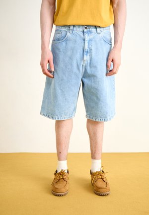 BRANDON - Short en jean - blue heavy stone bleached