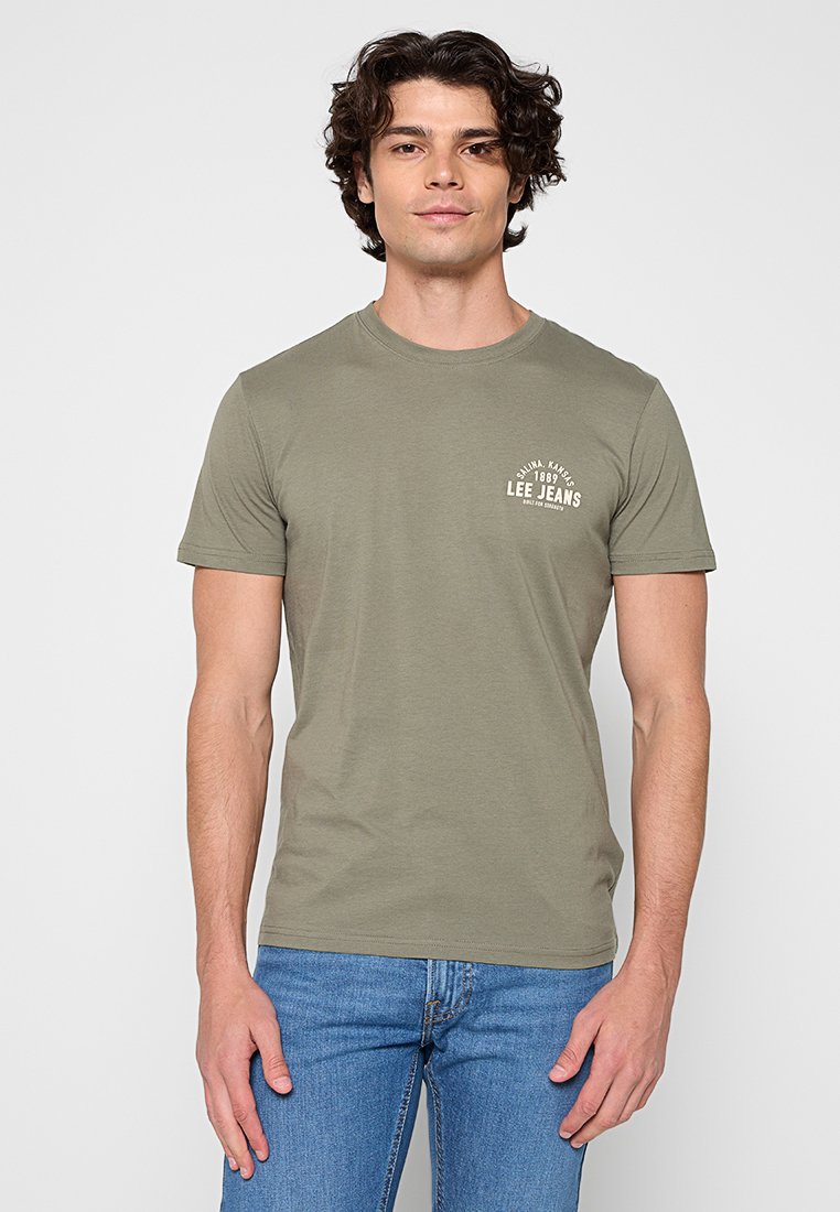 Lee T-shirt print groen