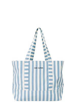 SOLEAA CANVAS STYLE - Bolso shopping - stripe sky/blue white