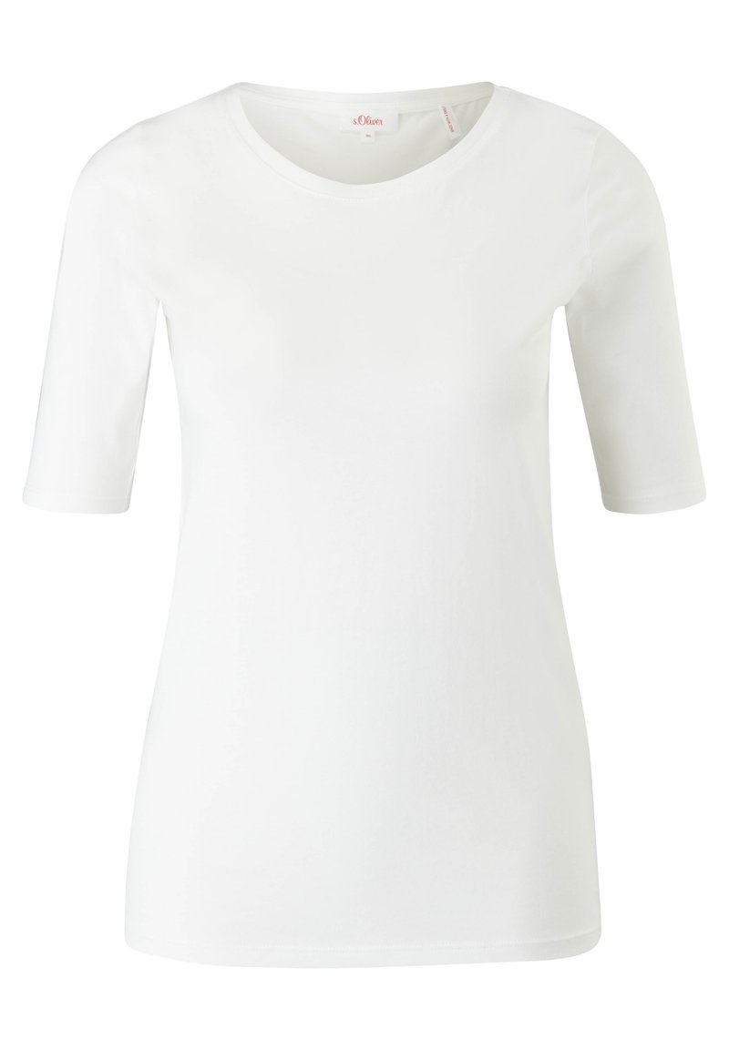 Damen T-Shirts | s.Oliver T-Shirt basic off white/offwhite - ZF32284 Damen T-Shirts | s.Oliver T-Shirt basic off white/offwhite - ZF32284