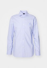 SLIM FIT GINGHAM DOBBY SHIRT - Shirt - blue/white