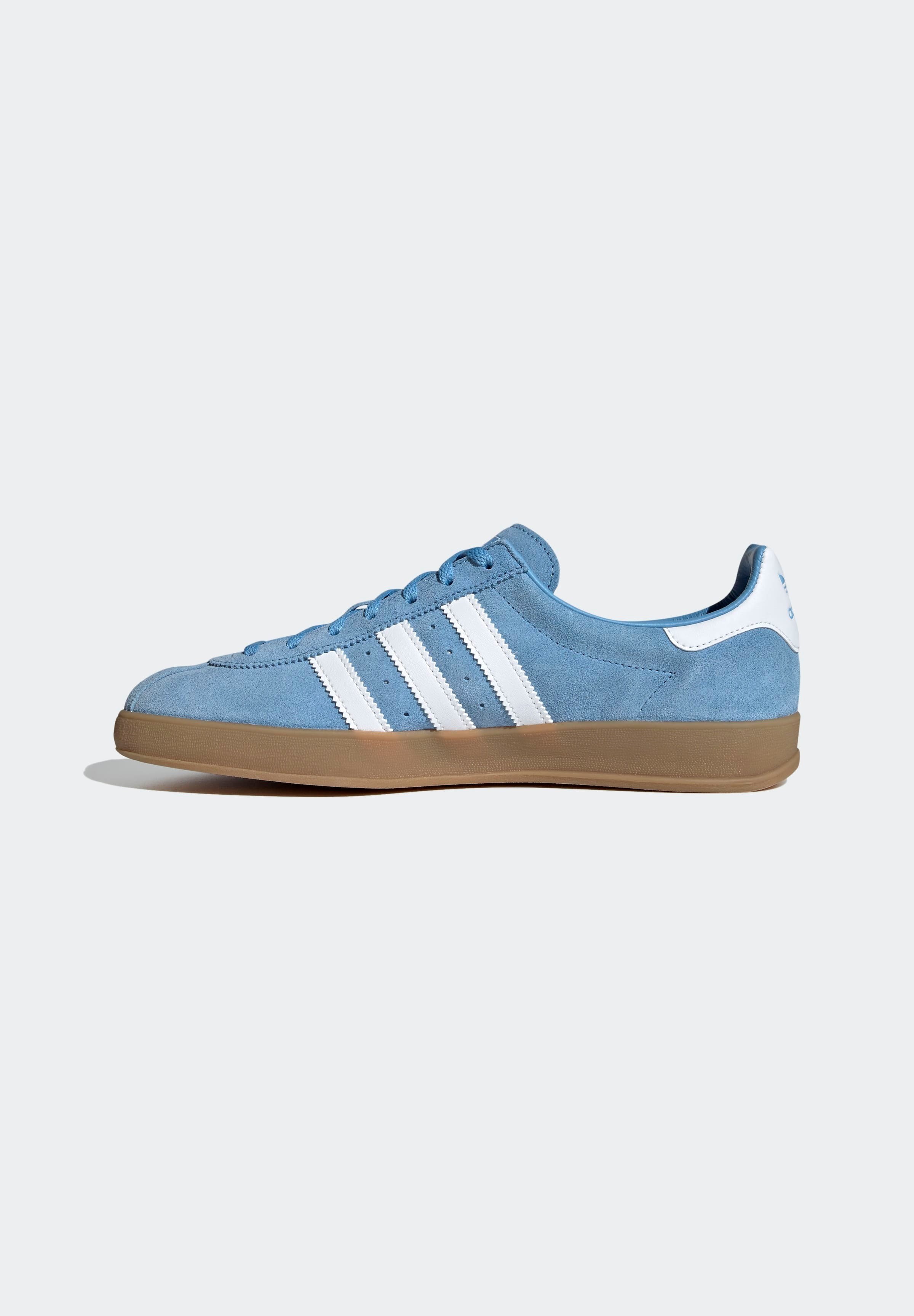 blue adidas trainers