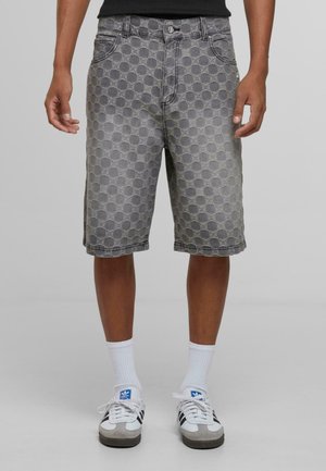 AETHER MONOGRAM - Denim shorts - grey washed