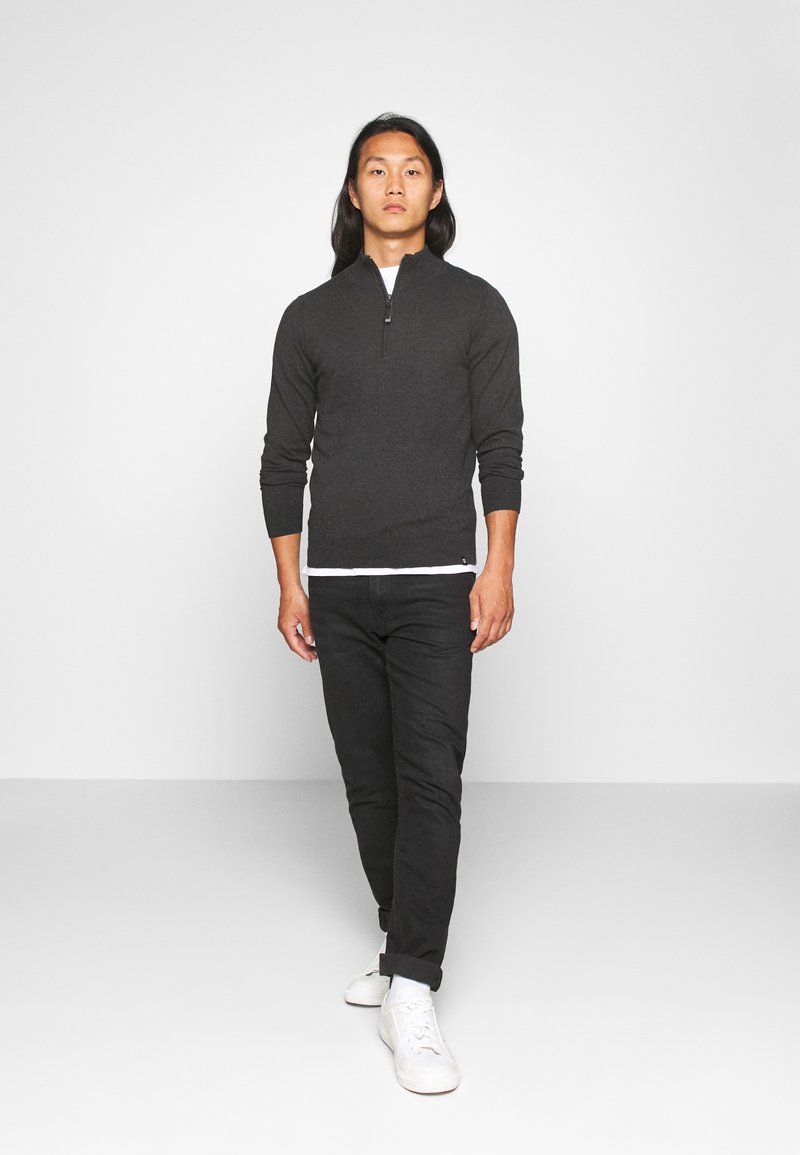Herren Strickjacken | INDICODE JEANS ANCONA Strickpullover charcoal mix/grau - VO57304 Herren Strickjacken | INDICODE JEANS ANCONA Strickpullover charcoal mix/grau - VO57304
