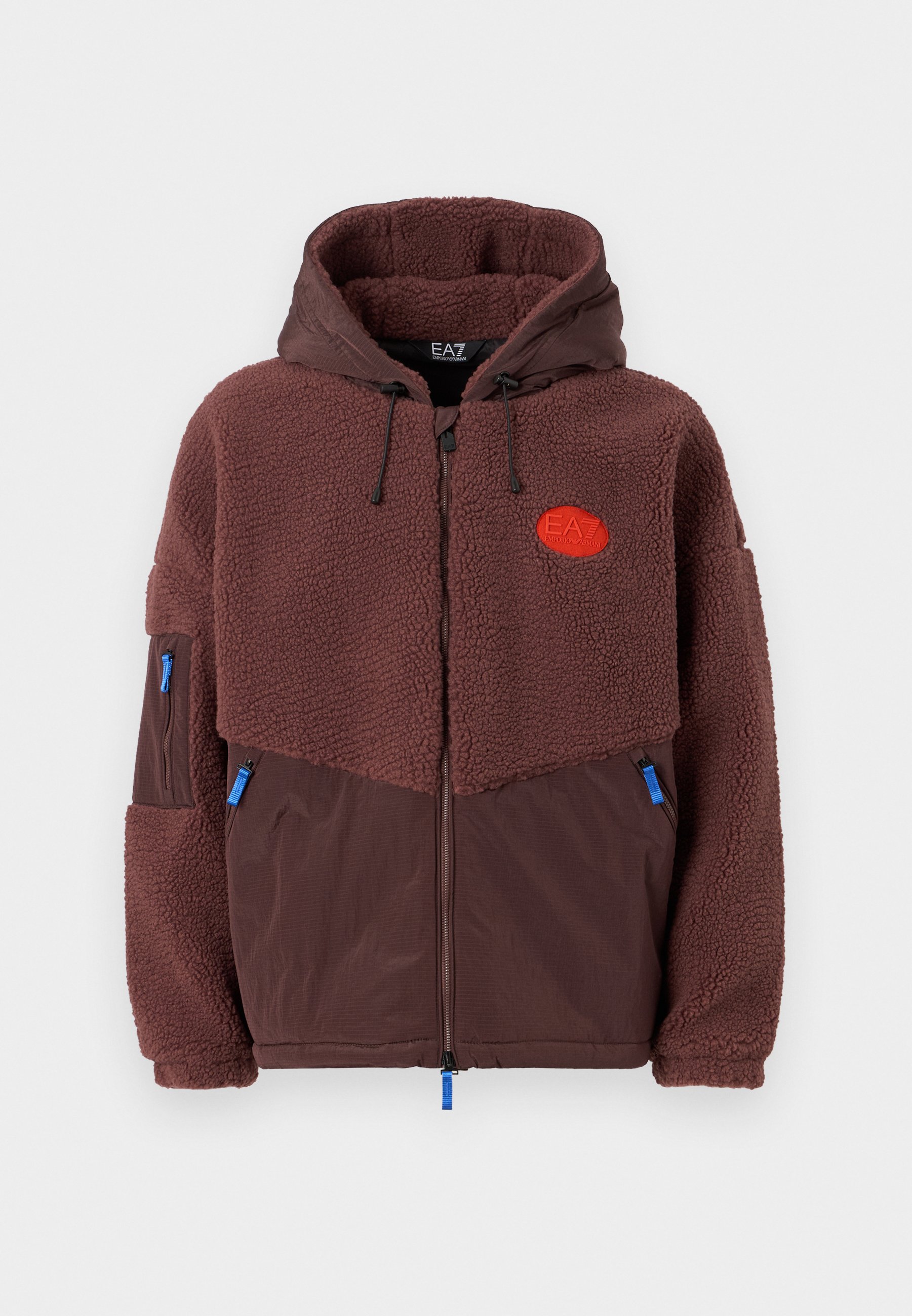 EA7 Emporio Armani GIUBBOTTO - Fleece jacket - puce/bordeaux