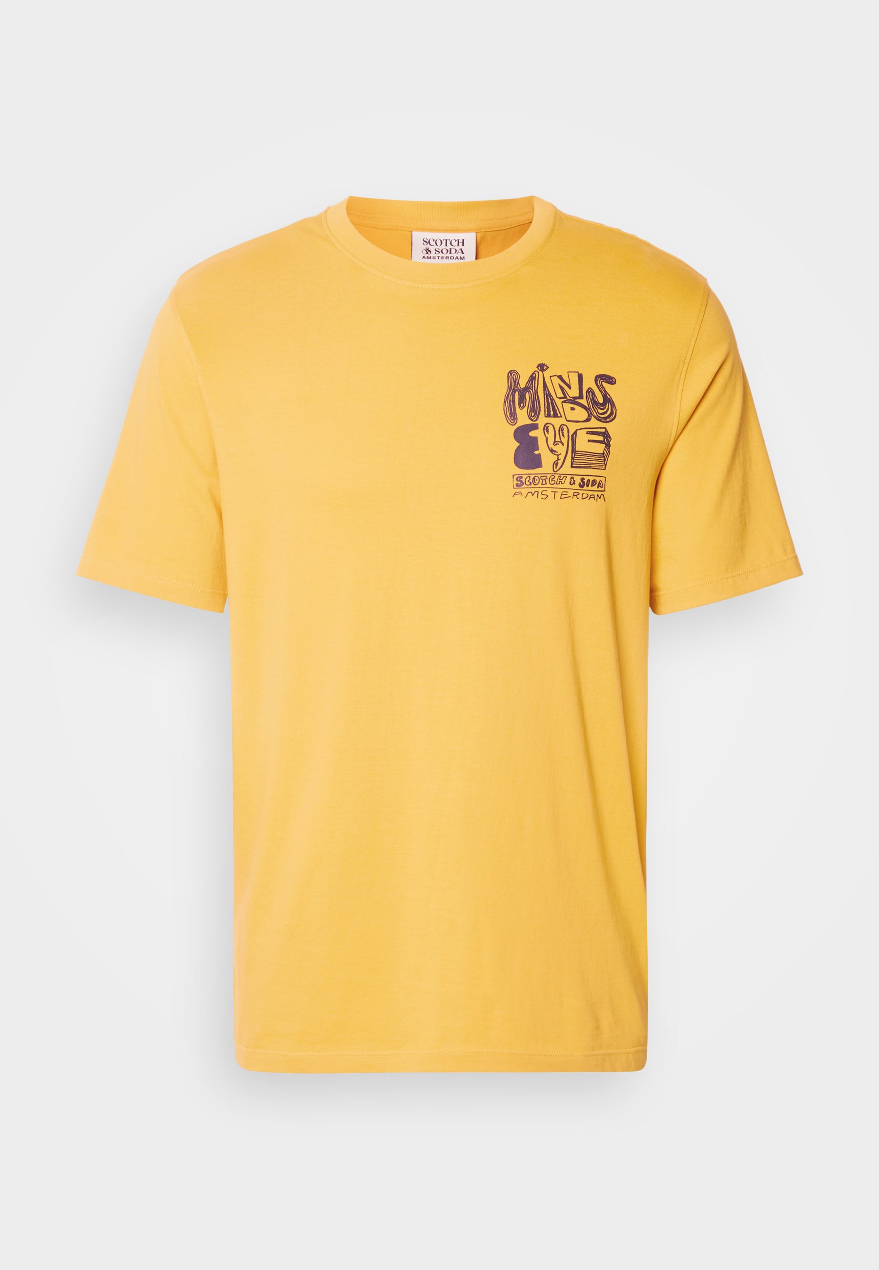 “Scotch & Soda” チェストアートワークプリントTシャツ Yellow Scotch & Soda CHEST ARTWORK - Print T-shirt - yellow cab