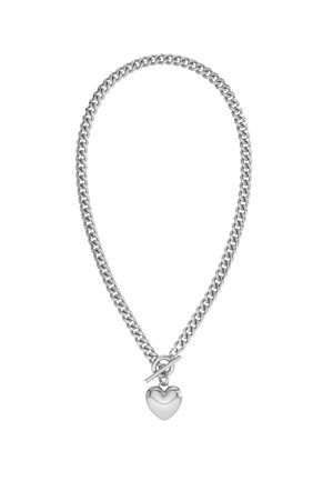 BARLEY HEART MAXI - Necklace - steel