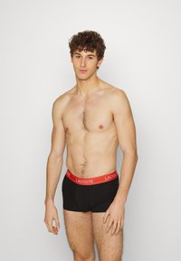 Lacoste 3 PACK - Boxer alsónadrág - black/watermelon