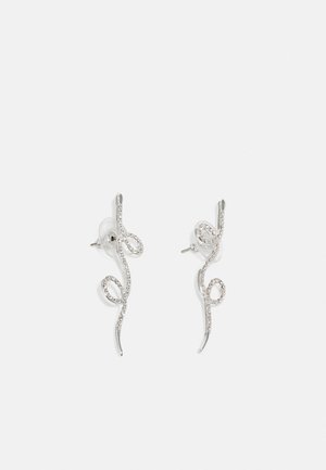 EBBA SNAKE EARRINGS  - Pendientes - silver-coloured