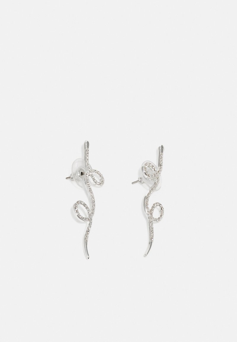 Pilgrim - EBBA SNAKE EARRINGS  - Örhänge - silver-coloured, Förstora