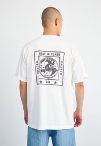 Carhartt WIP STAMP - Apdrukāts T-krekls - white/black