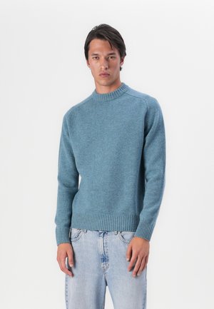 Barbour GRANGETOWN NECK SWEATER - Camisola - blue stone