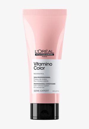 L’Oréal Professionnel Vitamino Color Conditioner Tube, rosa mit schwarzem Deckel, für coloriertes Haar für Farbraffinesse, 200 ml.