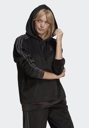 SPORTS INSPIRED HOODED SWEAT - Hoodie - black