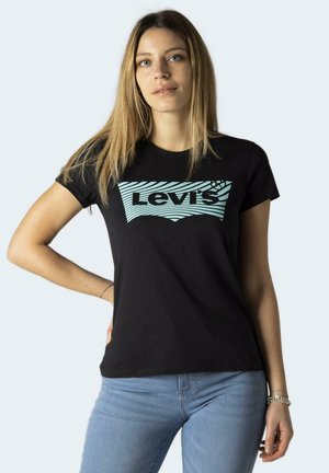 THE PERFECT WAVY BW FILL CAVIAR GRAP - T-shirt con stampa - black