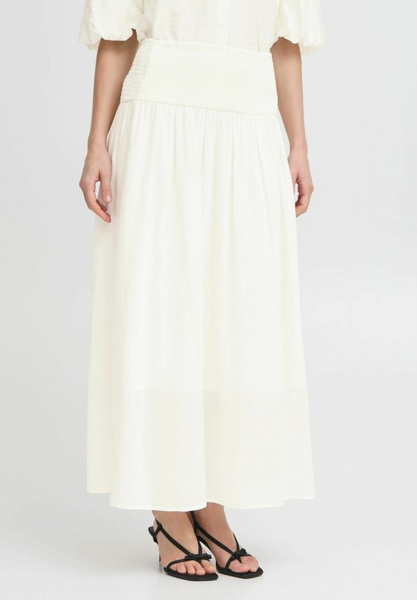 BYHASALA - Maxi skirt - marshmallow
