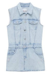 PULL&BEAR Vestito di jeans - mottled royal blue