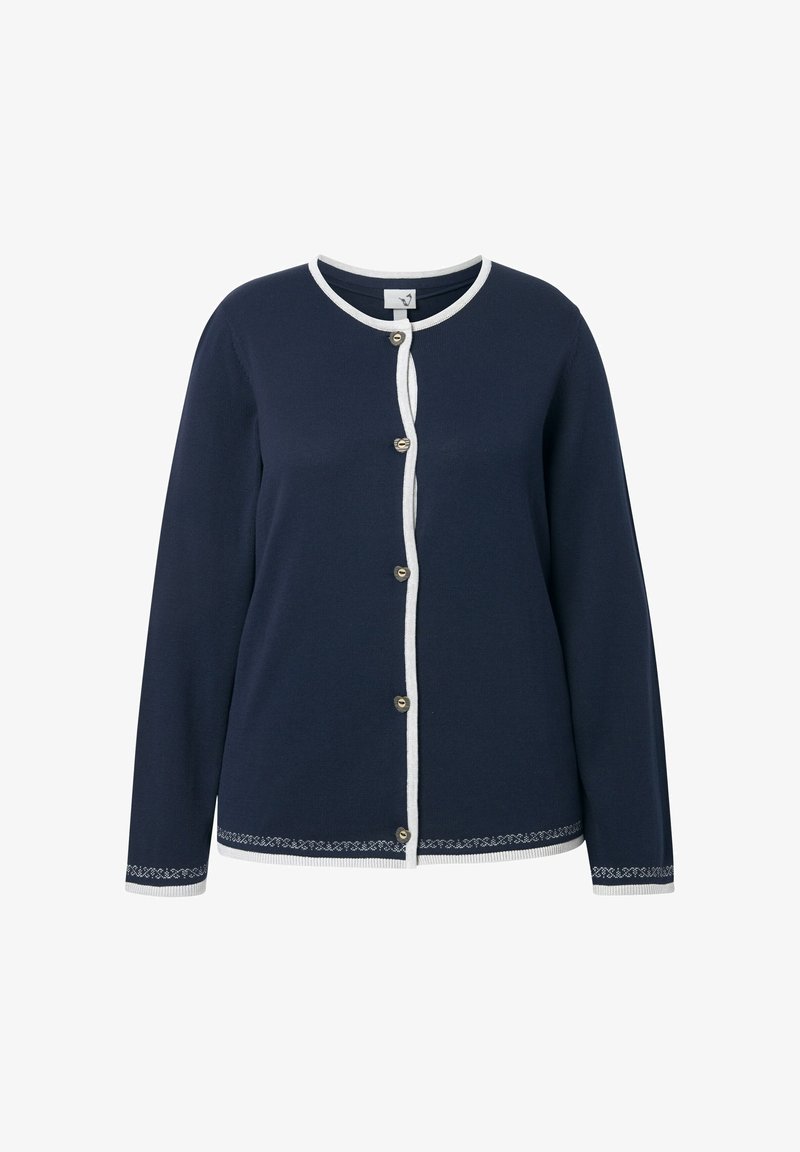 Ulla Popken LANGARM Strickjacke marine/dunkelblau