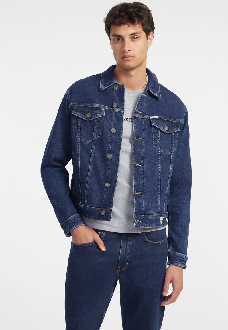 Guess Jeans - TRUCKER - Giacca di jeans - blau, Ingrandire