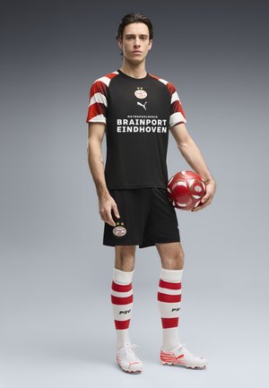 Puma, PSV EINDHOVEN WARM UP JERSEY - Squadra - black-for all time red