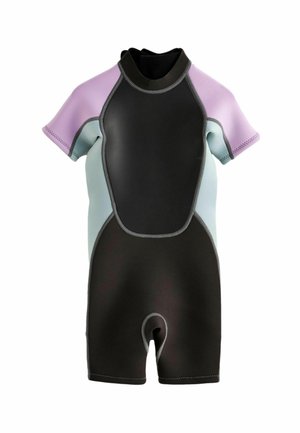 SHORT SLEEVЕ - Peldkostīms - black purple