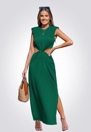 Cupshe CAPTIVATING TWIST-FRONT - Maxi-jurk - dark green