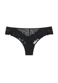 PRETTY FLOWERS - String - schwarz black