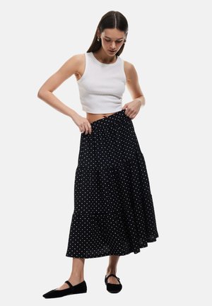 Koton MIDI - A-lijn rok - black
