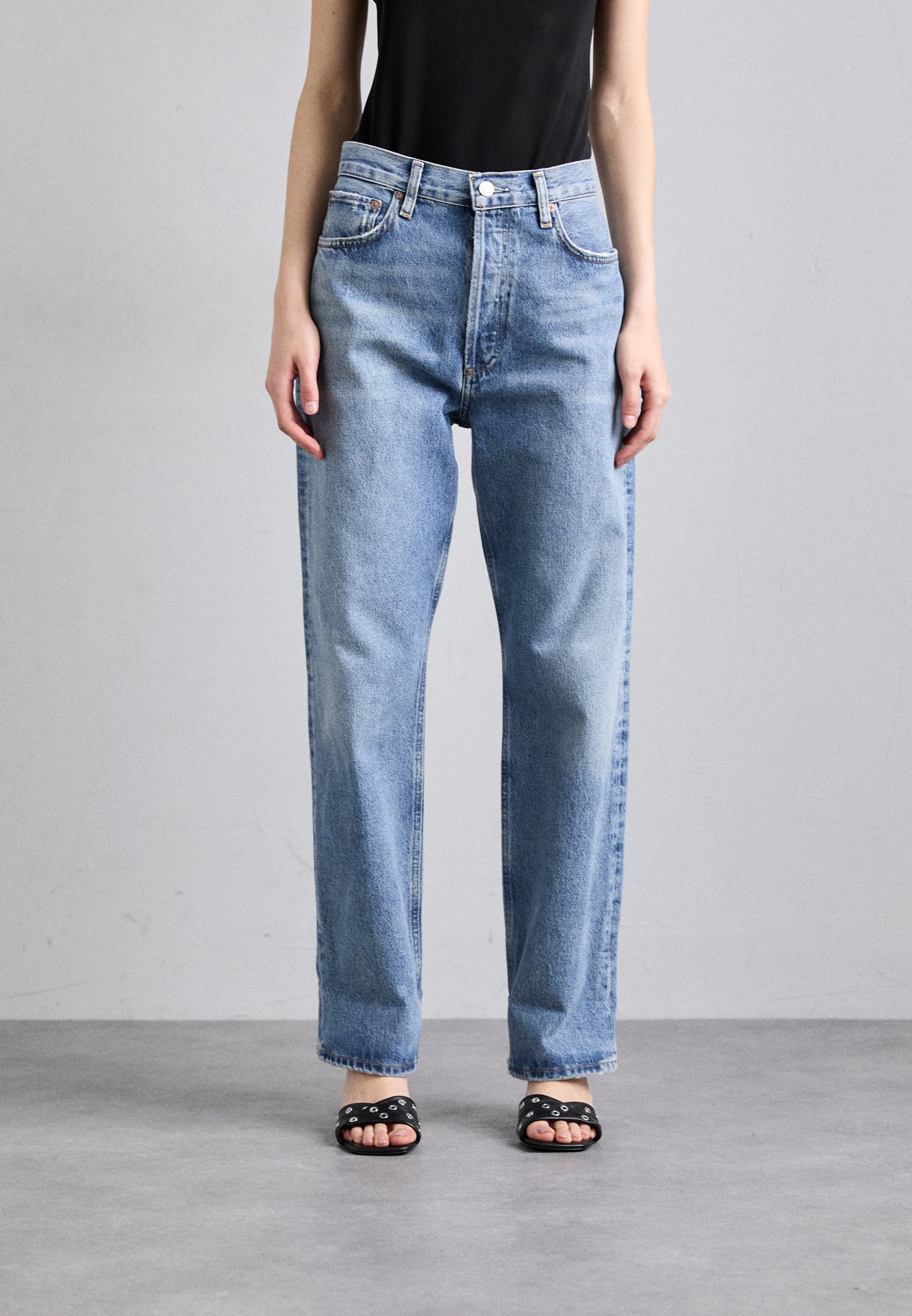 パンツ AGOLDE Women Straight Pants A2081535 FRWA BLUE 9dc5fcbdc9f94d9d9bbdda04dbc532