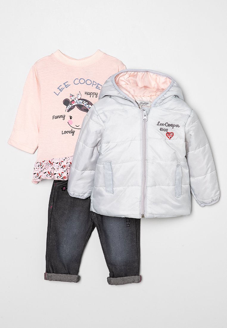 Lee Cooper Winterjas lichtgrijs