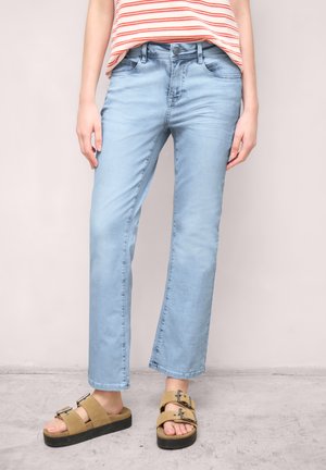 Street One Studio Flared Leg - Skinny Fit - Mid Waist - Jean flare - ultrableached wash