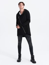 Ombre NANTES - Felpa con zip - black