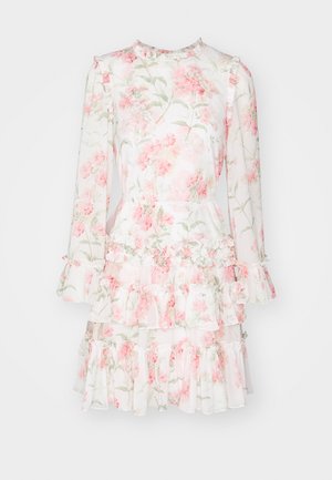 Needle & Thread SUMMER POSY ROUND NECK MICRO MINI DRESS 2 IN 1 - Robe de soirée - moonshine/coral