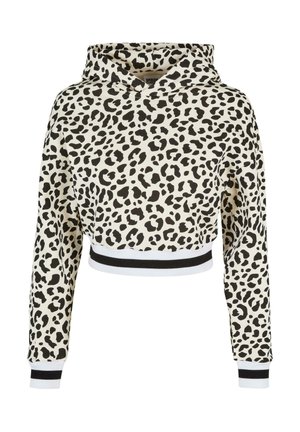 SHORT AOP COLLEGE - Hoodie - white/sand/leo