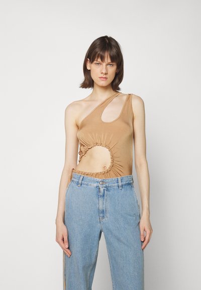 Materiel GATHEREDY CUT OUT - Μπλούζα - tan
