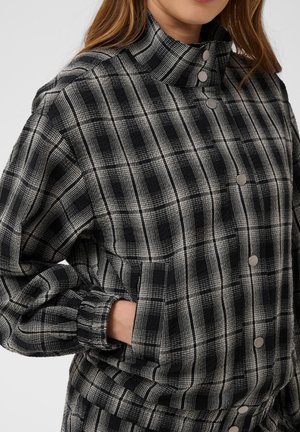 Kaffe, KAULLA BOMBERJACKET - Bomberjacks - black white check