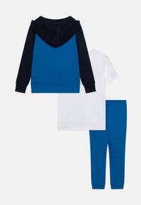 Jack & Jones Junior JJKAI ZIP HOOD SET - Jaka ar rāvējslēdzēju - nautical blue/white