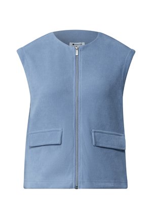 Street One, WESTE MIT RUNDHALS IN CORD-OPTIK - Veste sans manches - northern blue