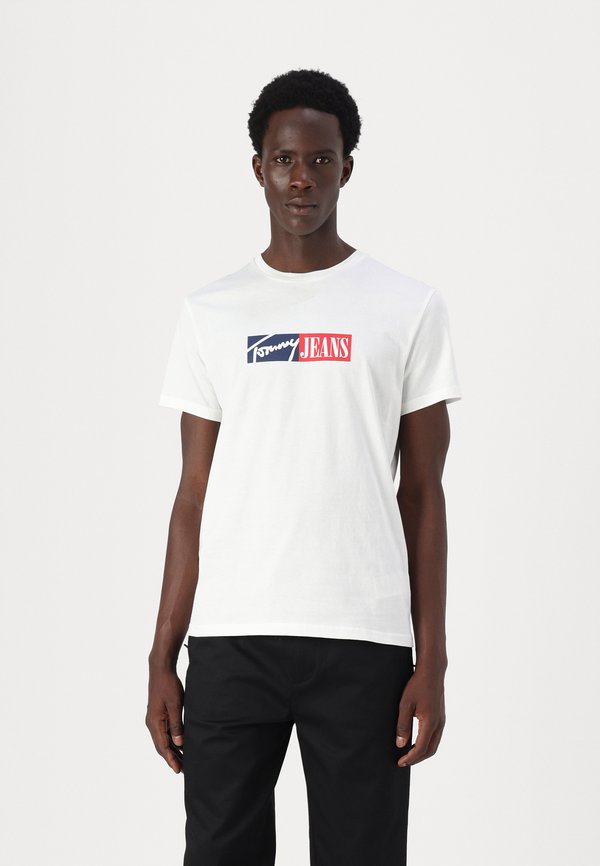 SLIM ENTRY GRAPHIC TEE - Print T-shirt - ecru