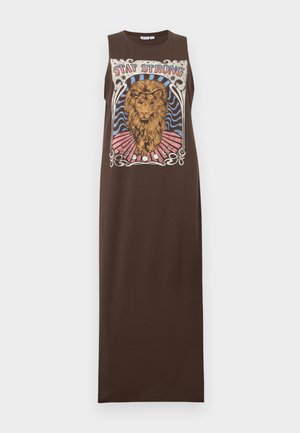Noisy May, NMMAX - Maxi-jurk - chocolate brown