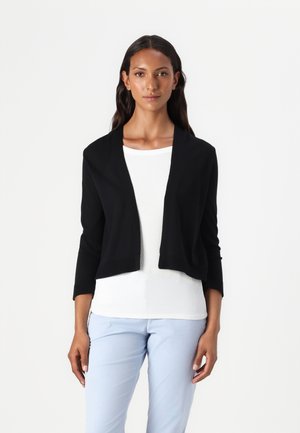 TOM TAILOR OPEN CARDIGAN - Cardigan - deep black